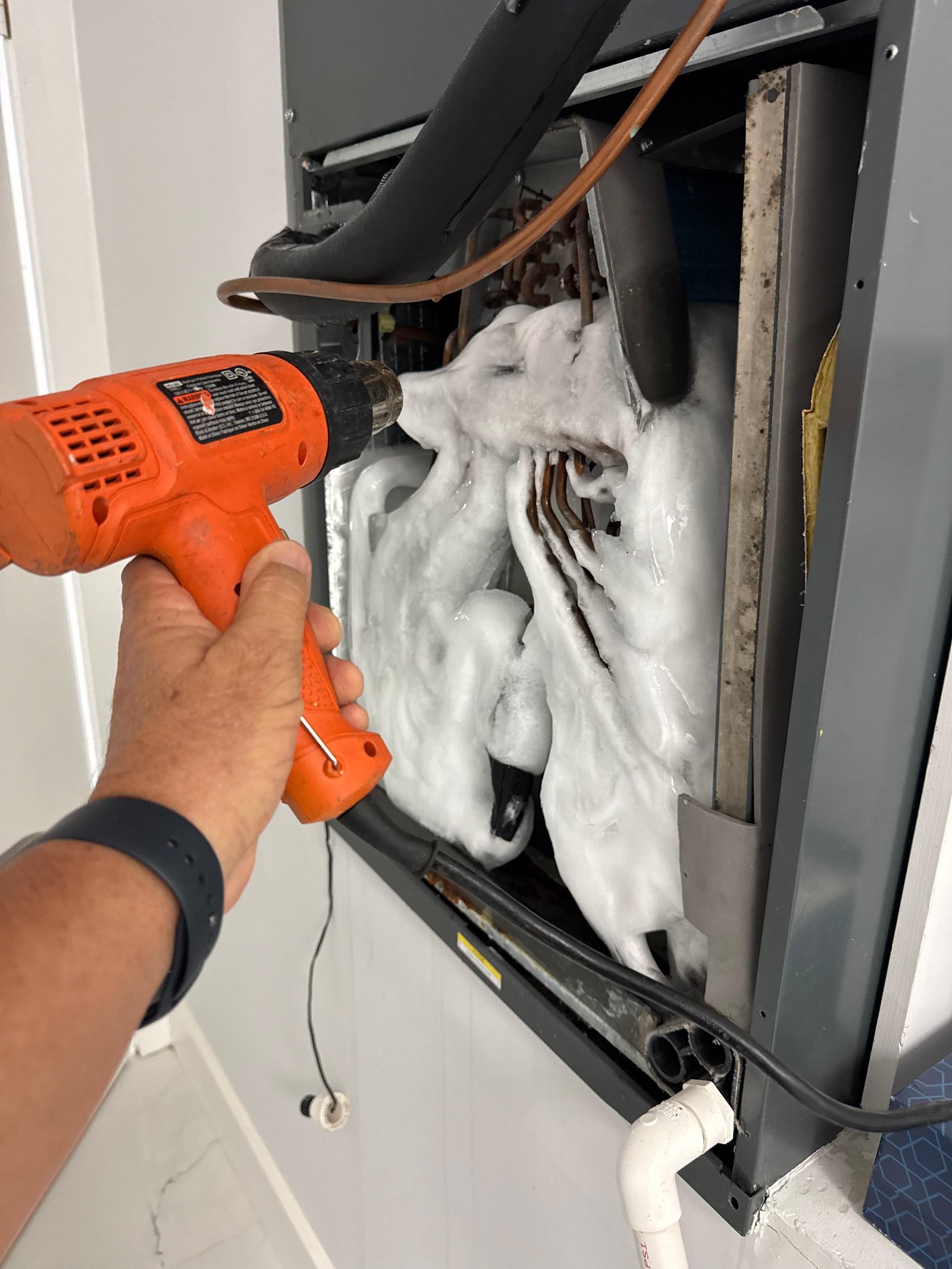 Handling frozen coil issues